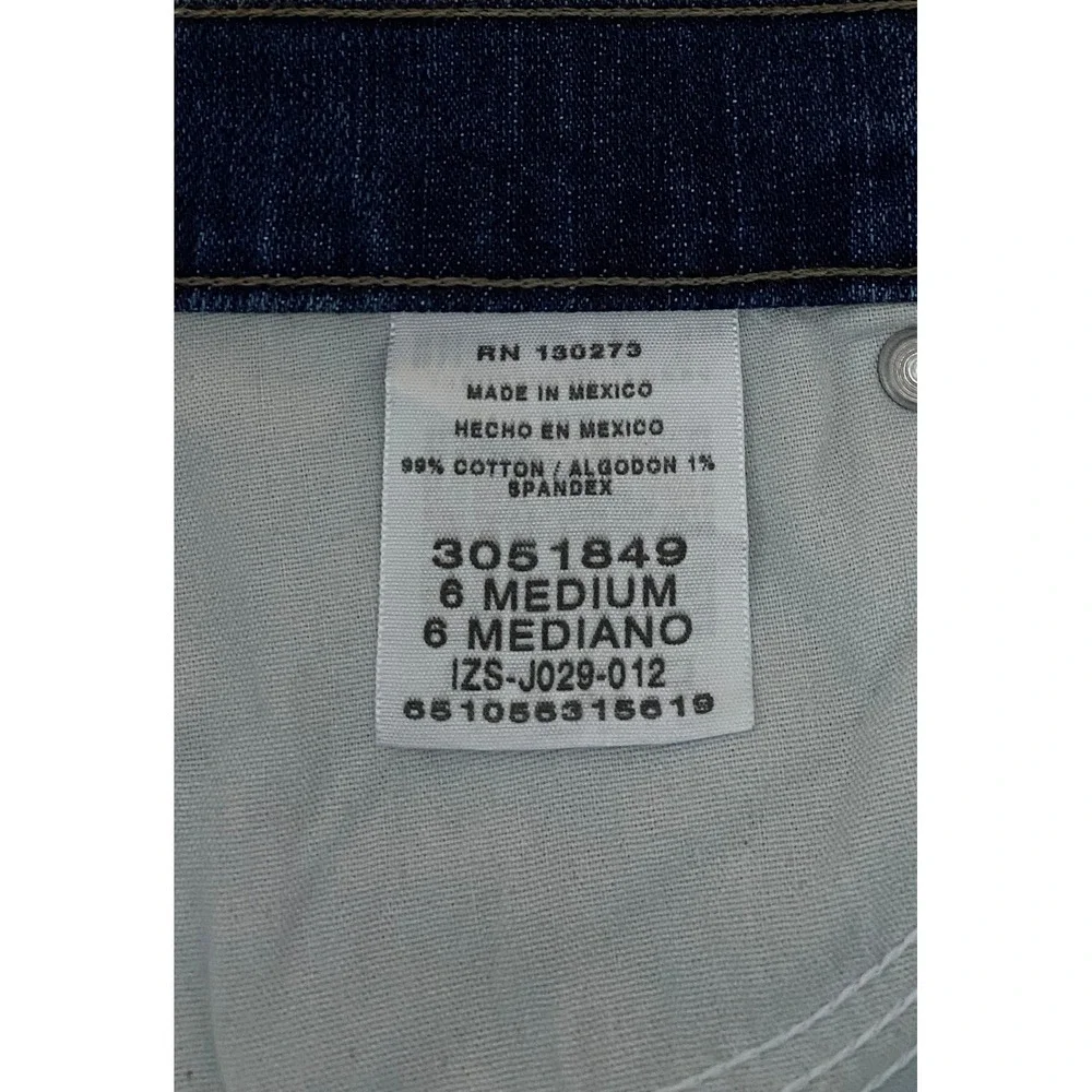 Lee Womens‎ Relaxed Straight Leg Jeans At The Waist Blue Denim Size 6 Medium